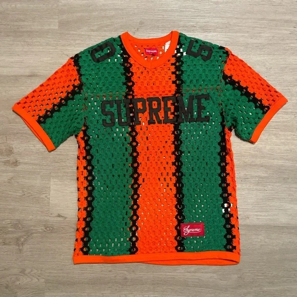 Supreme | Shirts | Supreme Crochet Football Jersey | Poshmark